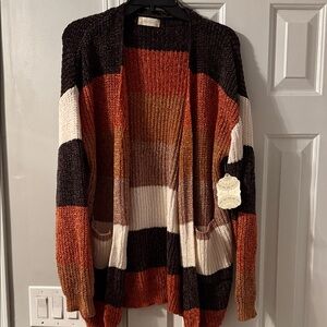 Altar'd State Multicolor Striped Cardigan